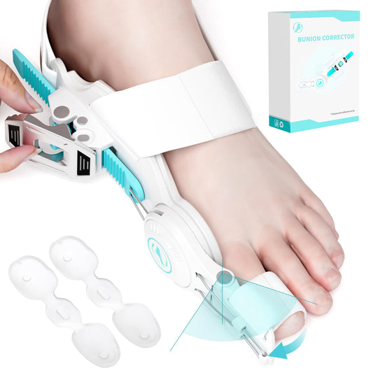 Kutain Upgraded Bunion Corrector for Women & Men Orthopedic Bunions Correction with Non Slip Big Toe Separators Adjustable Bunion Splint Suitable for Left/Right Feet Bunion Relief (1PCS)