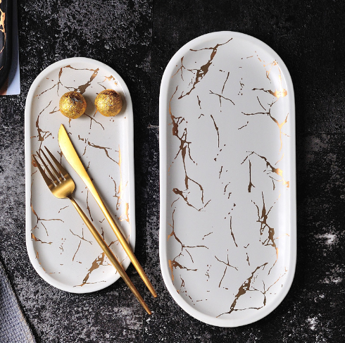 Nordic Style Fish Plate - Creative Ceramic Dish